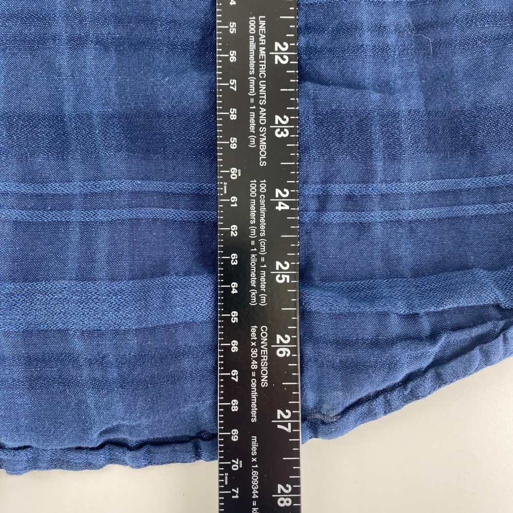 Tommy Bahama Mens Blue Plaid Linen Blend Long Sleeve‎ Button Up Shirt L - Picture 2 of 4